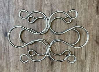 6 Bottles Metal Wire Wine Rack Brushed Nickel.