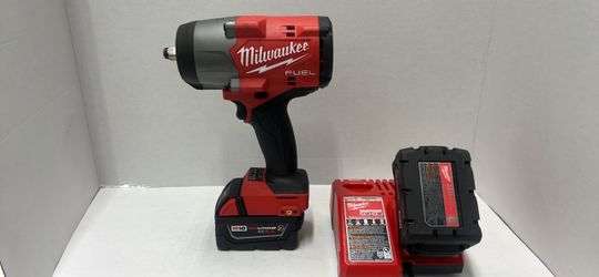 Milwaukee M18 FUEL Impact Wrench with Battery and Charger