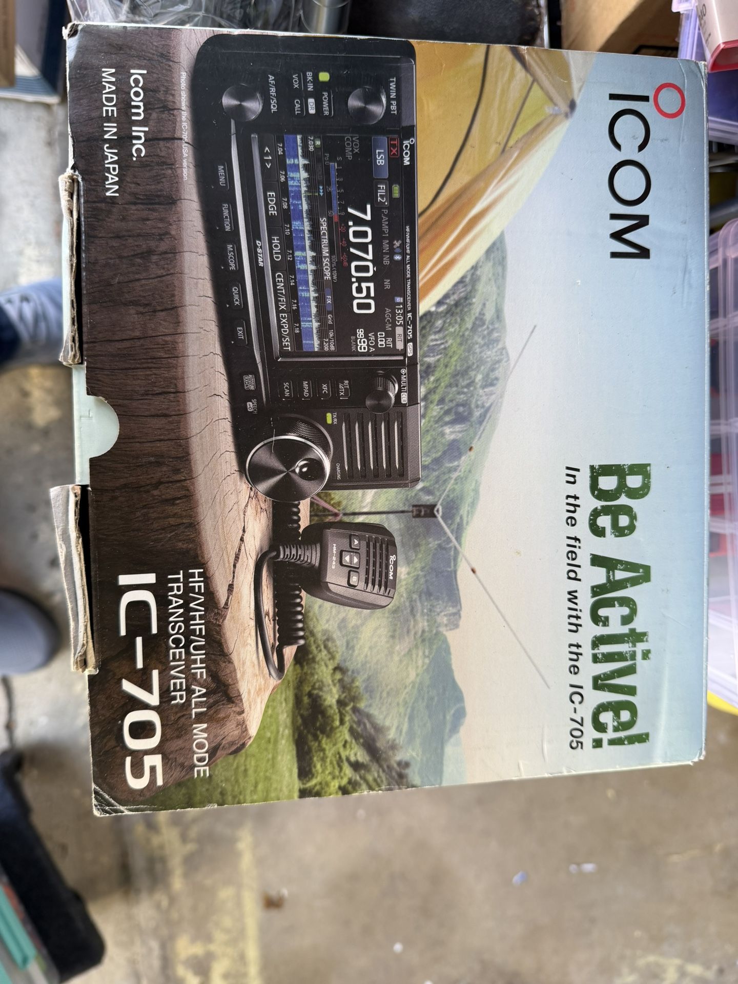 Ham Radio Icom IC 705 W/Mars Mod And Antenna Tune