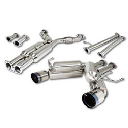 03-09 Nissan 350Z / 03-07 Infiniti G35 Coupe Dual 4.5-inch Burn Tip Muffler Catback Exhaust