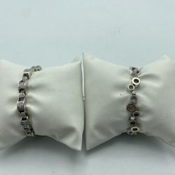 14kt White Gold Diamond Bracelets 