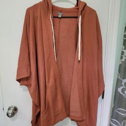 Sweatshirt Style Cardigan 