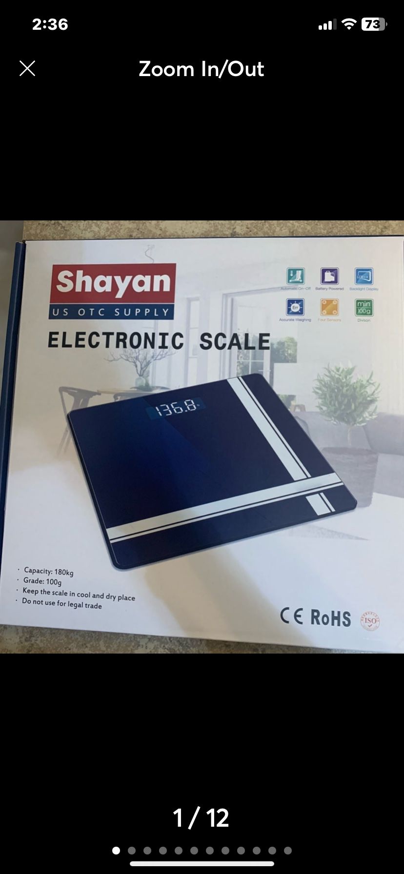 New! “Shayan” Digital Body Weight Scale,WGGE Bathroom Scale with Backlit LCD Display, Step-On Technology, High Precision Measurements with Toughened G