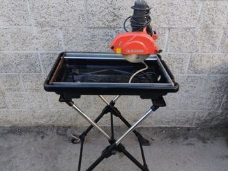 Husky wet tile saw
