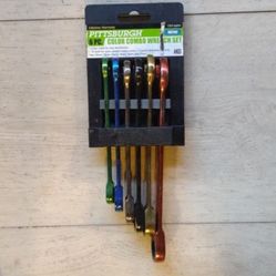 Pittsburgh 6 Piece Color Combo Wrench Set