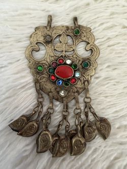 Beautiful, antique Kuchi/Afghan tribal pendant!