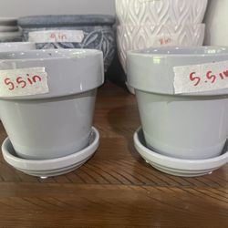 Set Of Two Plant Pots - 5.5” 