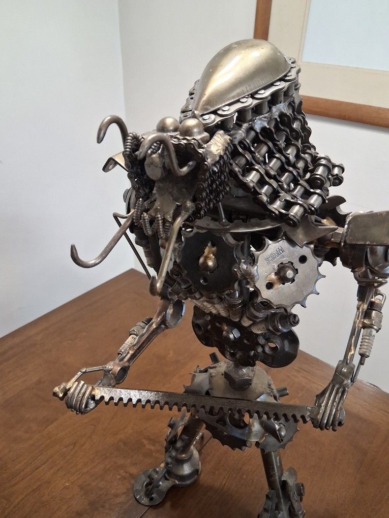 Predator Movie Horror Motorcycle Statue