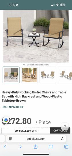 3 pc patio chair