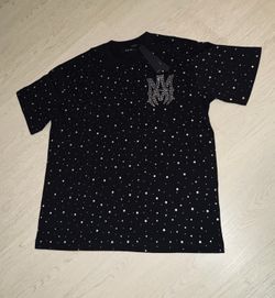 Black RhineStone Amiri T shirt