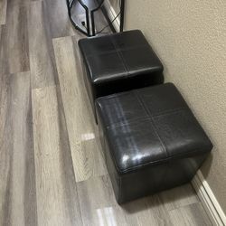 Pair Of Two Small Ottoman 