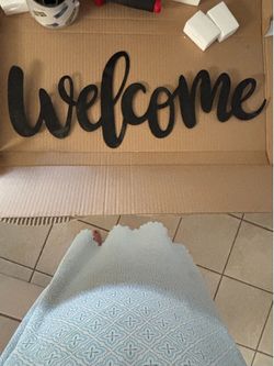 Welcome sign…. serious buyers only!