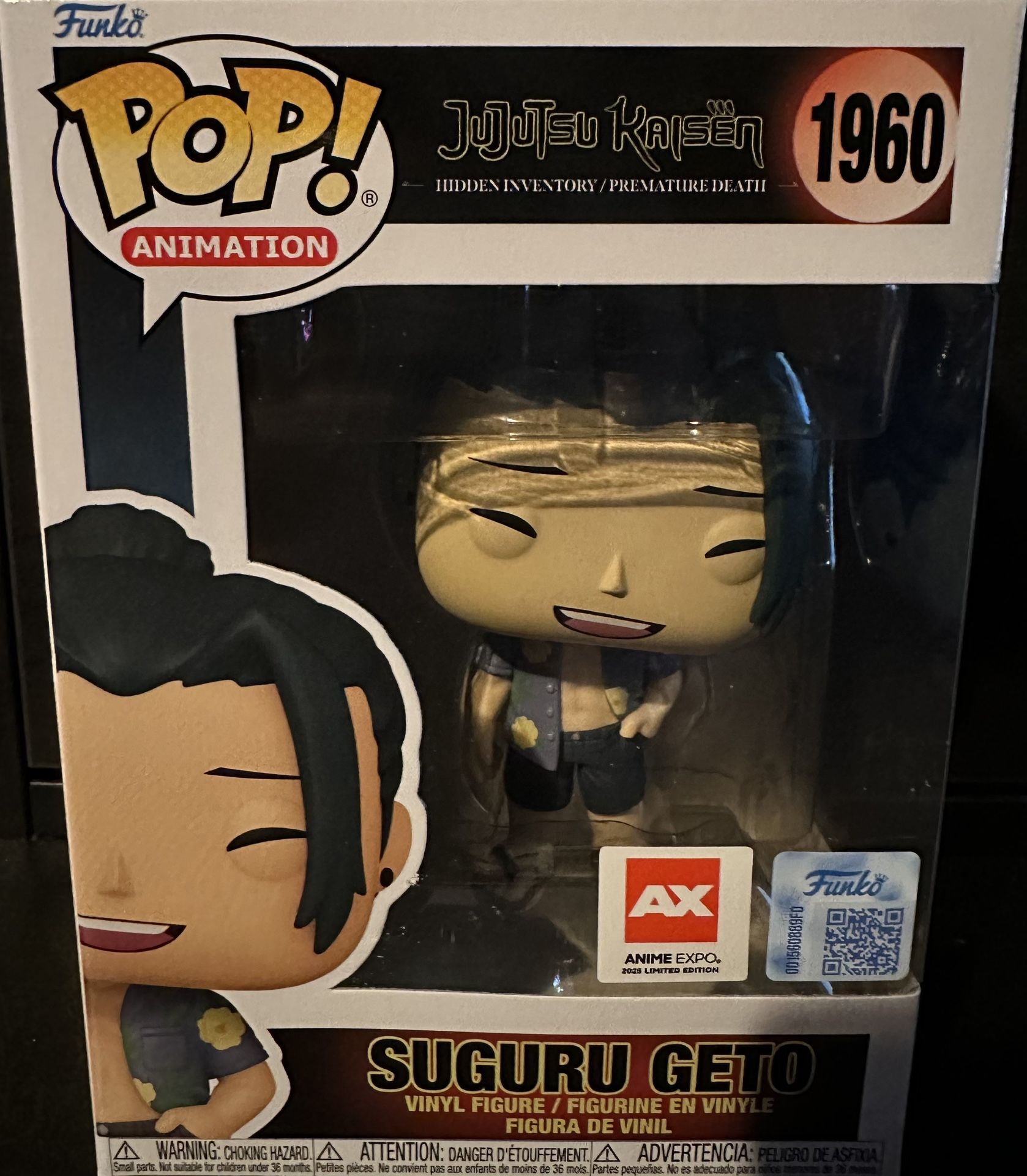 Ax 2025 Funko Pop Exclusive Suguru Geto