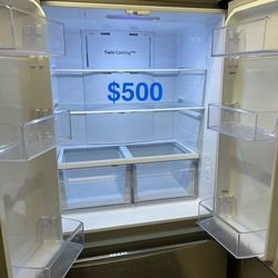 French Door Refrigerator Samsung Stainless Steel Fridge
