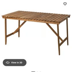 Ikea Askholmen Table & Helgeo Decorating Rod