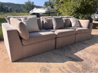 *FREE DELIVERY* World Market Gray 3 Piece Modular Sofa