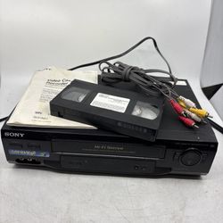 Vintage Sony SLV-N51 VHS VCR Hi-Fi Stereo Video Cassette Recorder Manual Working