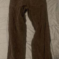 Brown Corduroy Empire Pants (size 28)