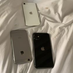 iPhones Locked To Password Three Phone Lot