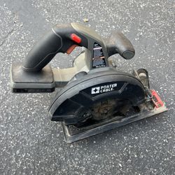 MUST SELL TOOL ONLY functional tested working porter cable PC186CS type 2 6.5” circular saw 18V cordless bare no battery no charger