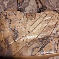 Coach Snake Print Purse