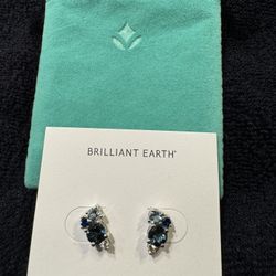 Brilliant Earth Hydrangea Bouquet Earrings- New