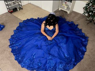 Quince dress Royal blue