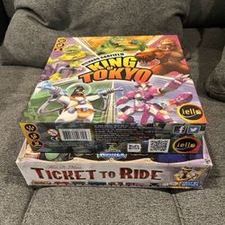 2 Board Games - King of Tokyo And Ticket To Ride