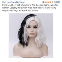 Black And White Wig