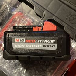 Milwaukee m18 red lithium high output XC 8.0 battery