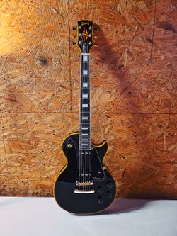Black Les Paul Custom P90 Style Chibson Not Gibson Electric Guitar