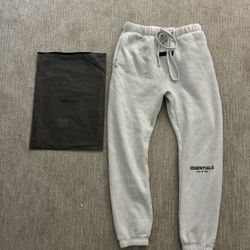 Essentials Light oatmeal sweatpants
