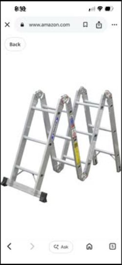 Werner M1-8-16 250-Pound Duty Rating Aluminum Folding Multi-Master Articulated Ladder, 16-Foot