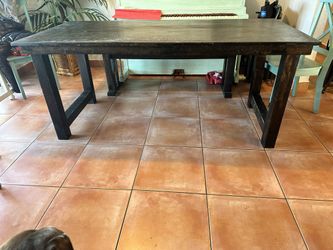 Wood Table No Chairs 