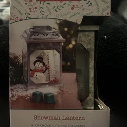 Fragrance Warmer Snowman Lantern 