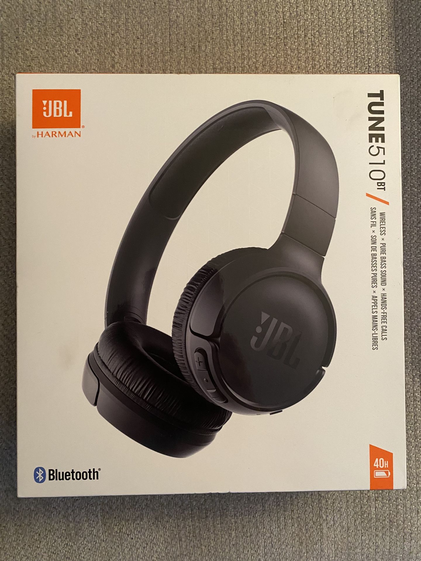 Tune 510BT: Wireless Bluetooth On-Ear Headphones with Purebass Sound