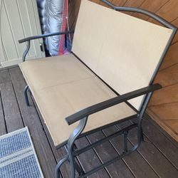 Patio Furniture Glider Love Seat Bench Chair