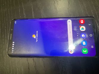 Samsung galaxy s9 unlock slight burn it on screen no cracks