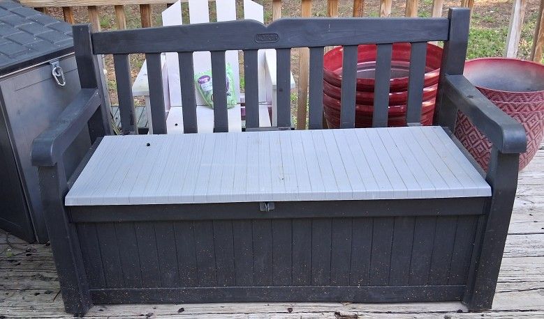 Outside Bench With Storage