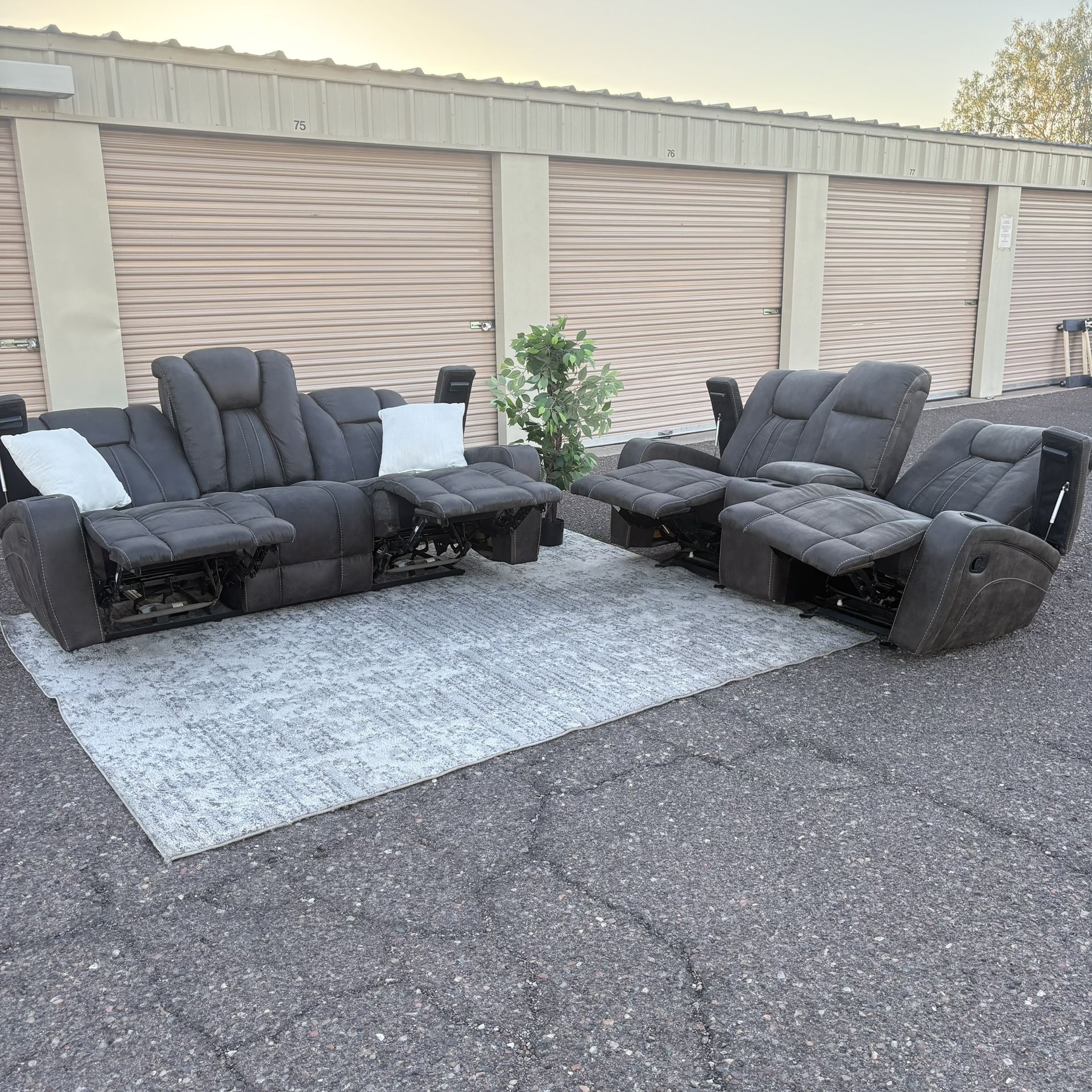 Power Reclining Sofa + Loveseat Set - Delivery 🚚