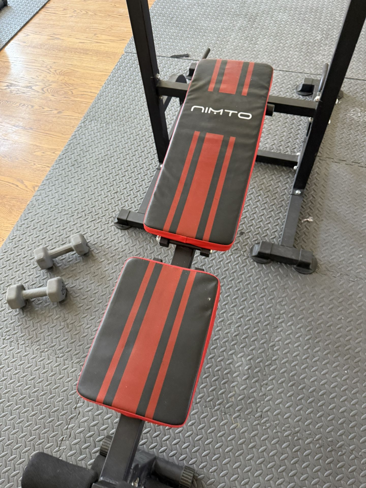 Nimto Weight Rack And Bench Like New