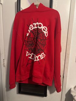 Heroes & Villains Red Spider Web Hoodie