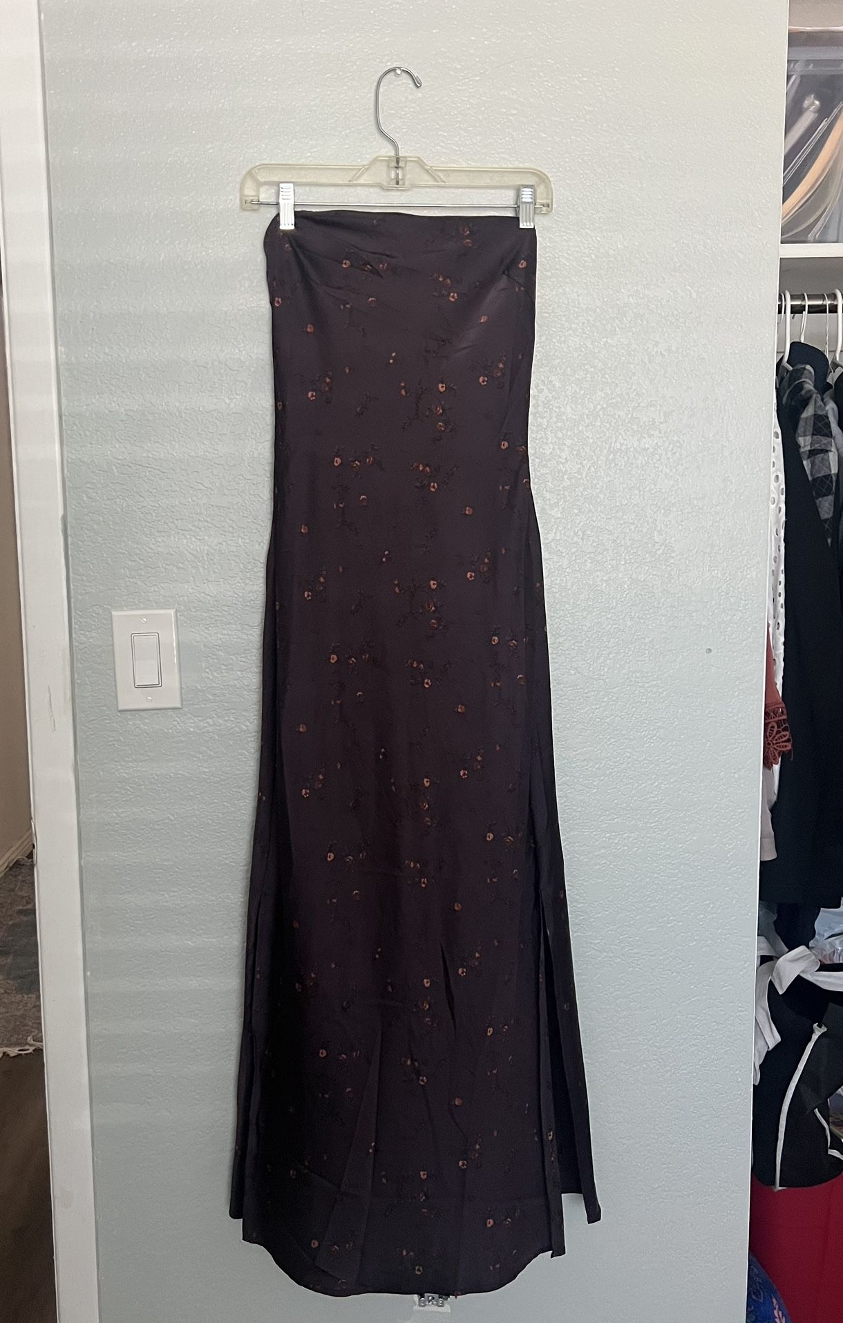 Purple Silk Dress