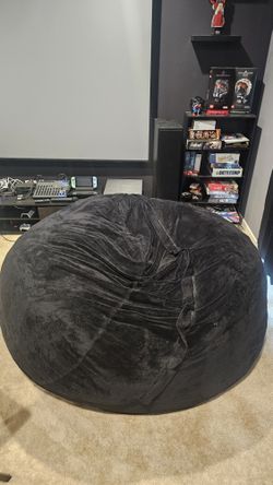 1 Chill Sack Bean Bag Chair: Giant 6' Memory Foam Furniture Bean Bag - Big Sofa with Soft Micro 