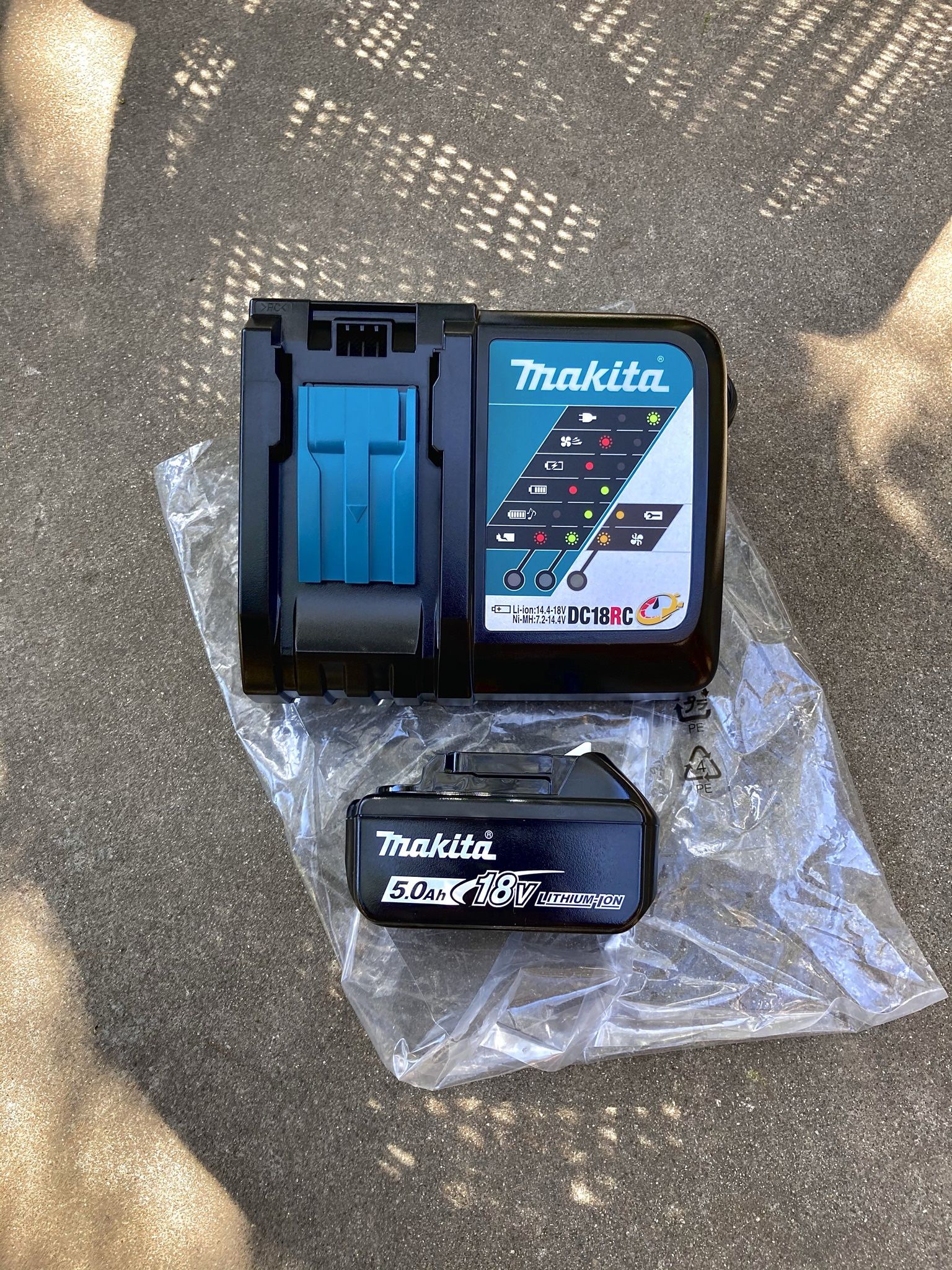 New Makita 18v 5.0 Battery & Rapid Fast Charger