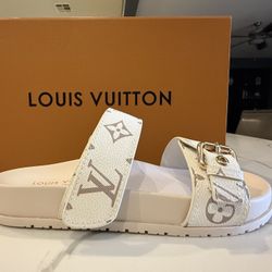 Louis Vuitton Flat Beige Mule Women’s Size 7.5 