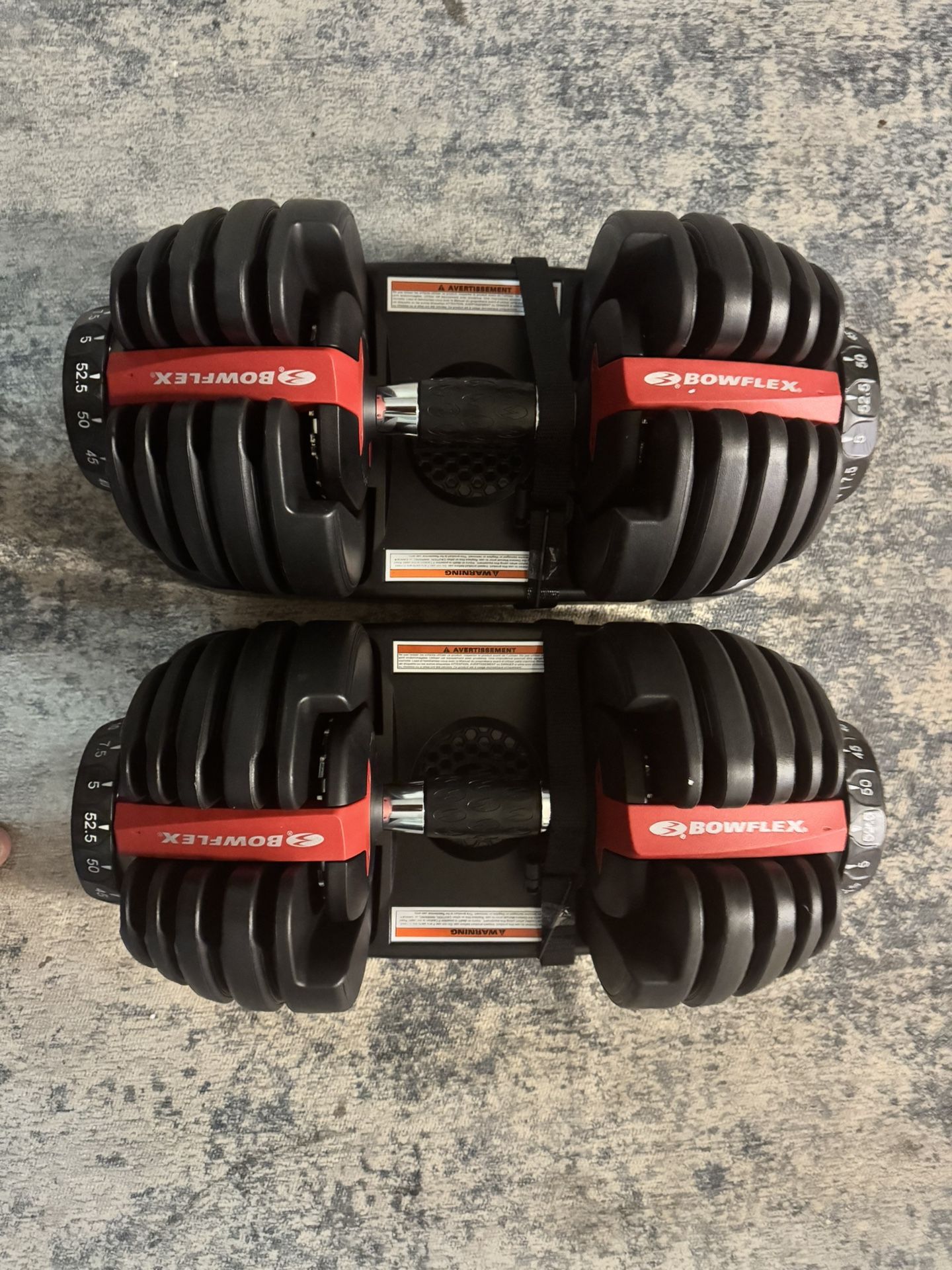 BoFlex tech dumbbells 552