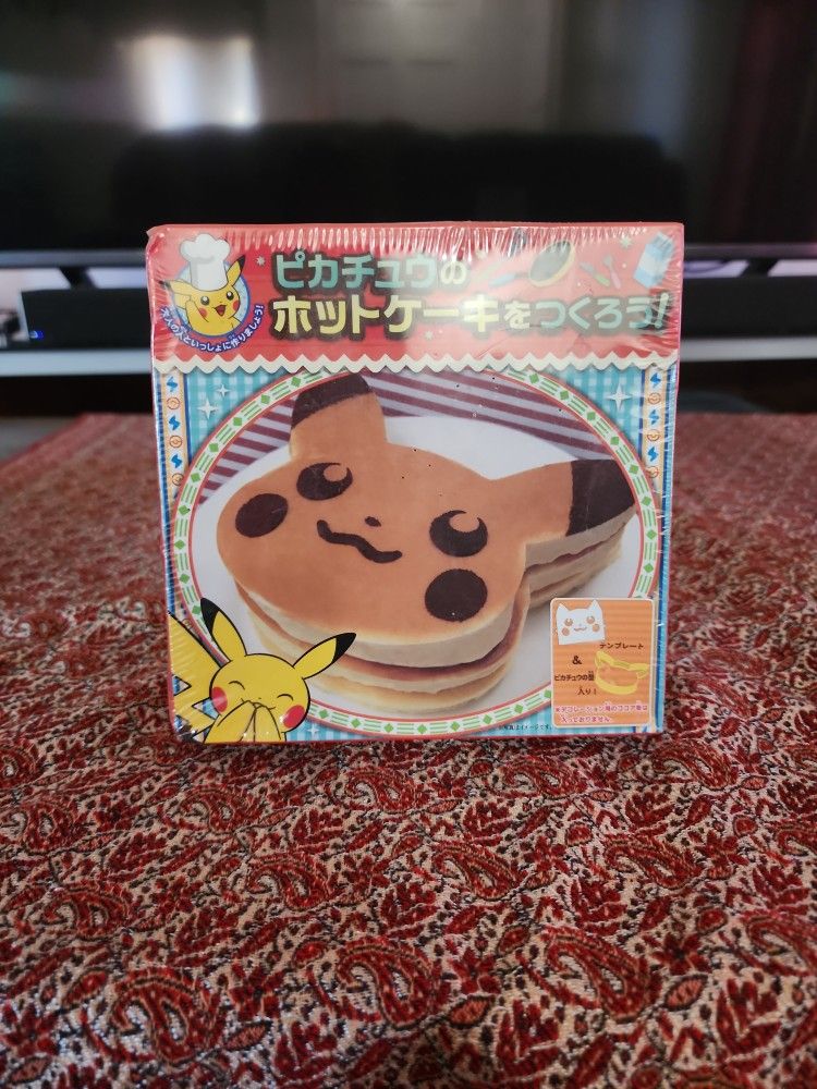 Japanese Pikachu Pancake Mold, With Stencil