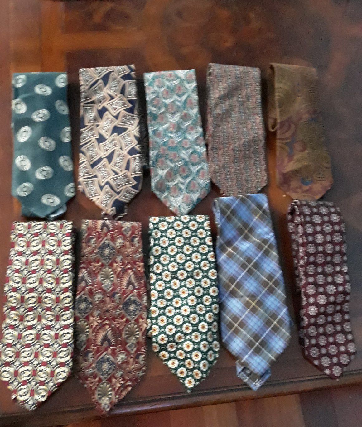 Neckties for men's 100% silk . Christian Dior Cravat , JACQUES ESTIER, RUBINACCI, BURBERRY LONDON, GIAN FRASCO FERRETTI,
