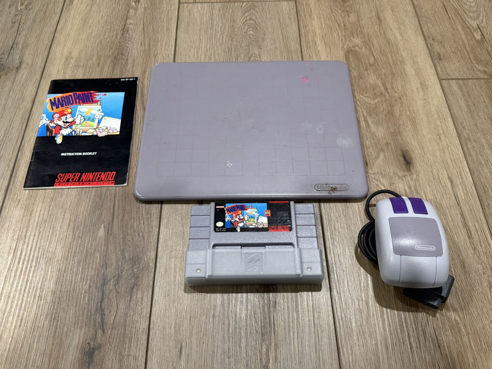 Mario paint With Mouse,pad,manual